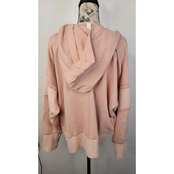 Daily Practice by Anthropologie Boxy Pullover Sz M Hoodie Sweatshirt Top Mauve - Picture 8 of 11
